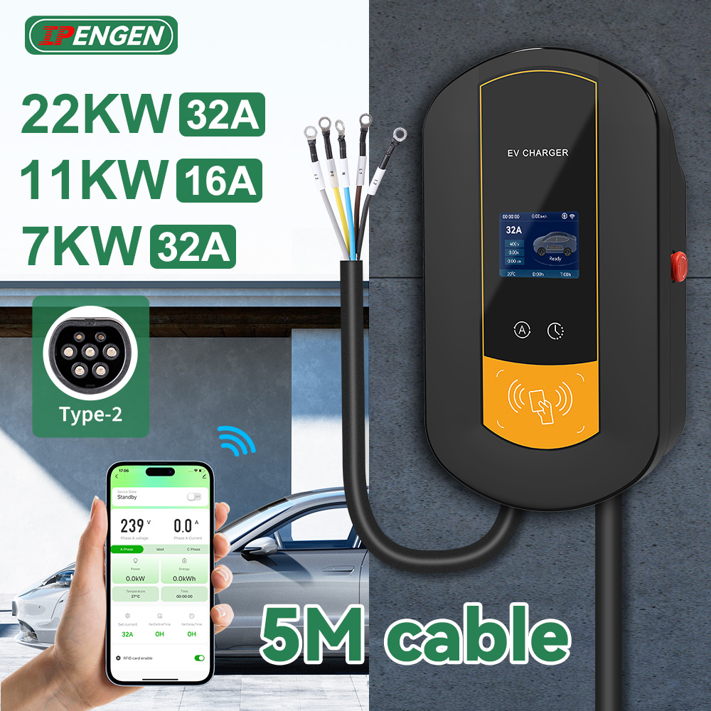 Wallbox Ev - IPENGEN 타입2 EV 충전소 7KW /11KW