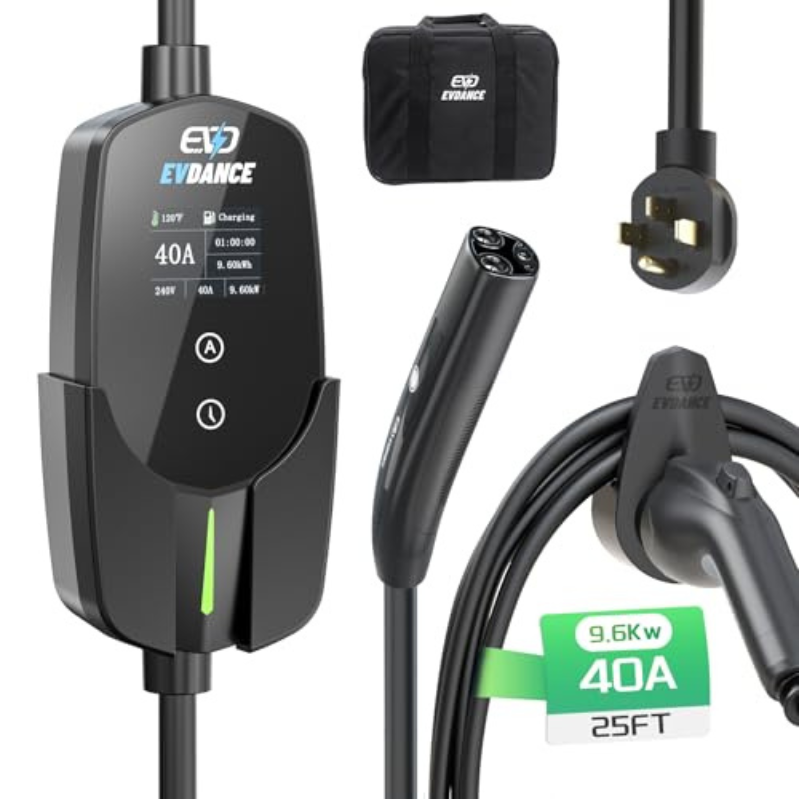 Portable Ev Charger - EVDANCE 휴대용 테슬라 EV 충전기 40A