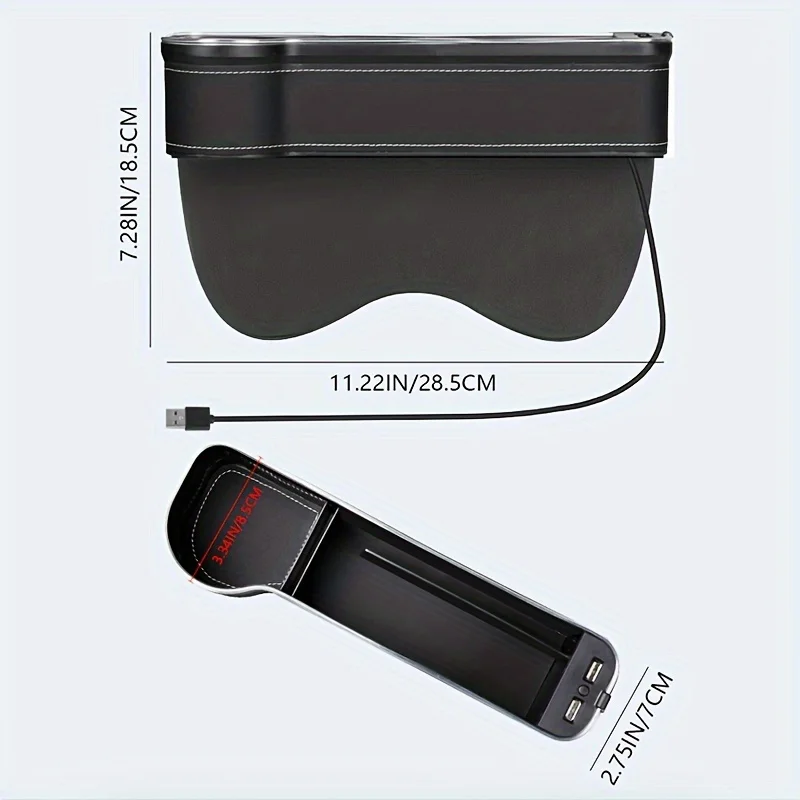 2-in-1 차량 시트 틈새 정리함 (듀얼 USB 충전 - Type 2 Charger 리뷰 및 가격